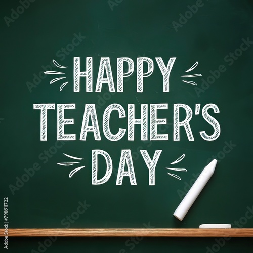 Teacher's Day, Vector. Teacher's Day Poster, Banner, Happy Teacher's Day, illustration. design. Teacher's Day Post, card, World Teachers' Day, USA. Story. typography, lettering. social media posts.  