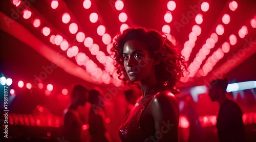 Tänzerin im Nachtclub  Rotlicht photo