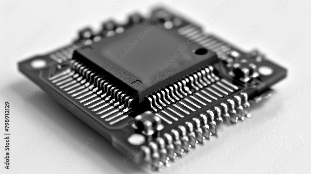 A close up of a computer chip A close up of a computer chip