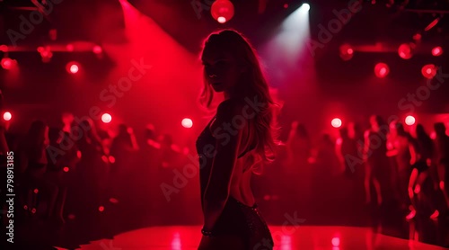 Tänzerin im Nachtclub  Rotlicht photo