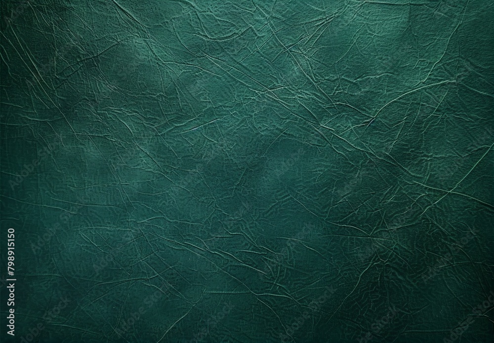 Fototapeta premium Subtle Grain Dark Green Paper Texture Background for Artistic Designs and Text