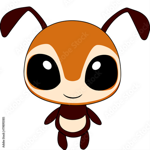 ant white background art