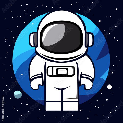 astronauts cute background