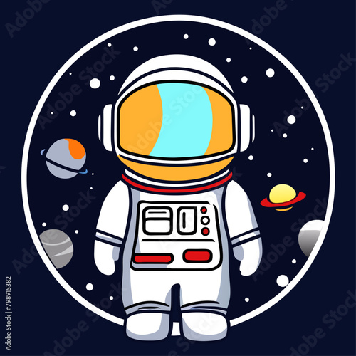 astronauts cute background