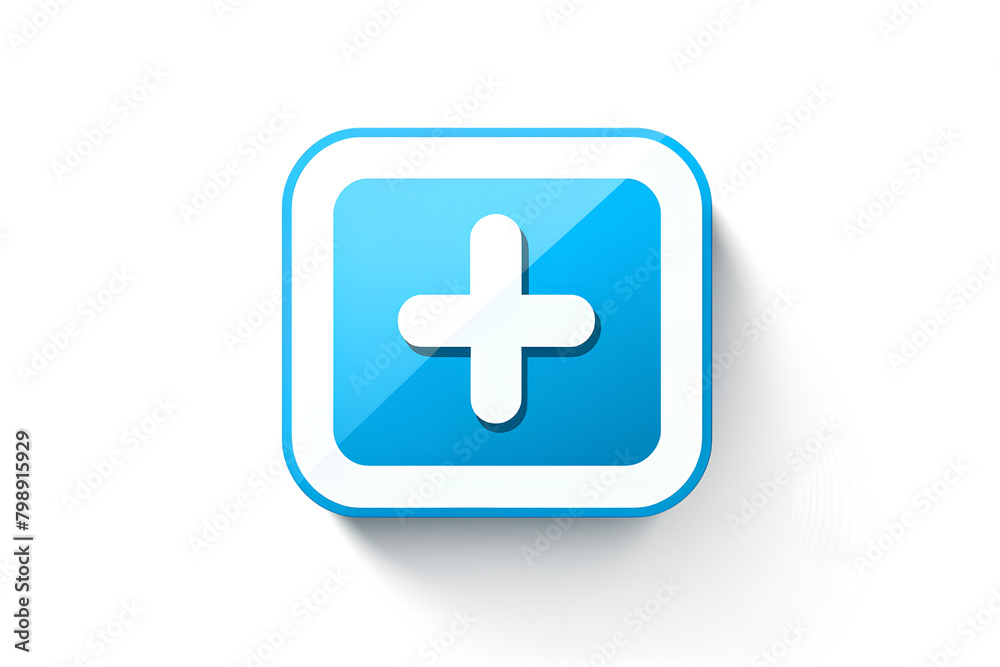 The symbol is an application for medical consultations. Geometric logo of the hospital network. The symbol is an application for medical consultations. Geometric logo of the hospital network.