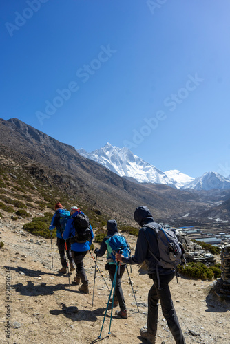 The Himalayan EBC trekking course is visited by many people from all over the world