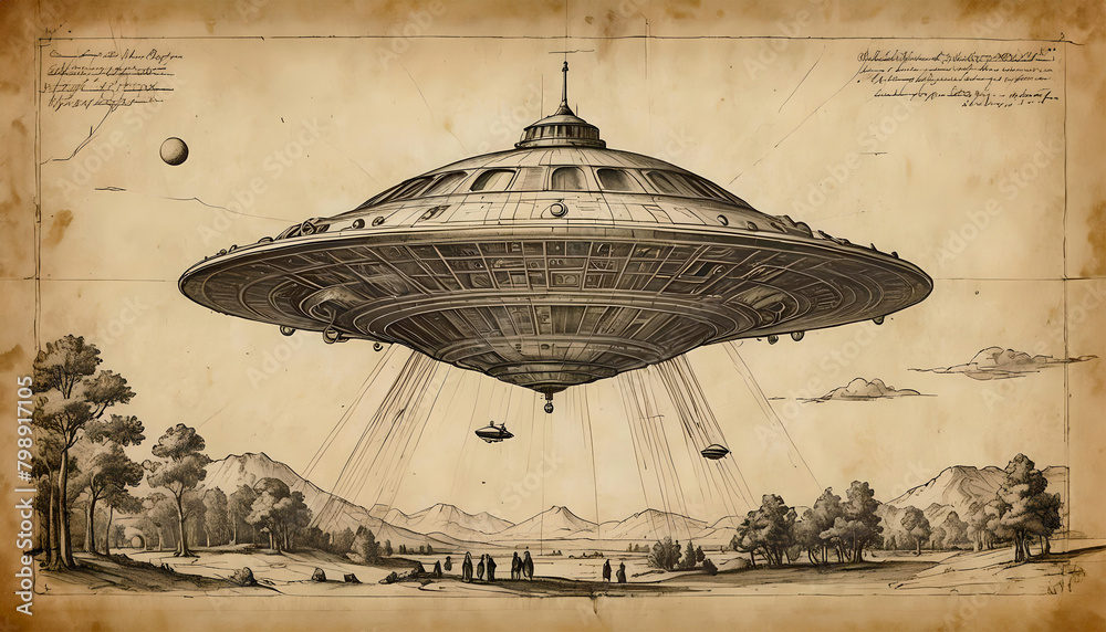 extraterrestrial wallpaper of a mystery flying saucer spacecraft ship ...