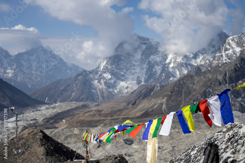 The five-colored flags seen in the Himalayas have many meanings