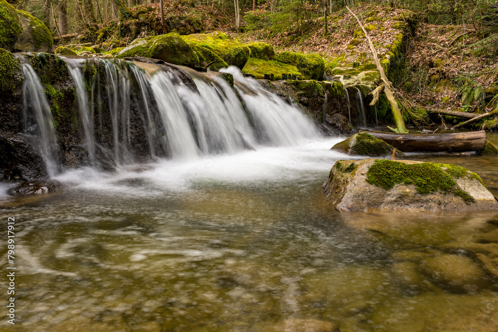 Attractive hike through the Hausbachklamm near Weiler im Allgau Attractive hike through the Hausbachklamm near Weiler im Allgau