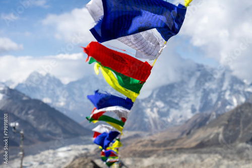 The five-colored flags seen in the Himalayas have many meanings