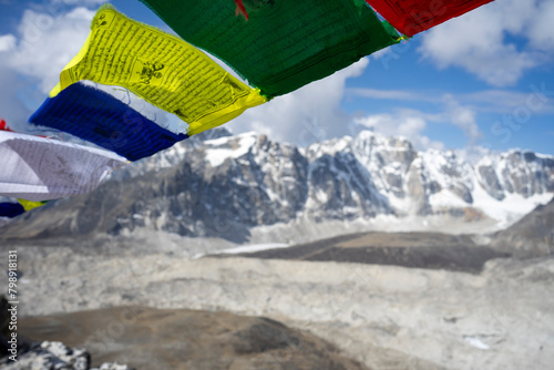 The five-colored flags seen in the Himalayas have many meanings