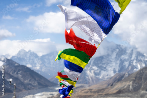The five-colored flags seen in the Himalayas have many meanings