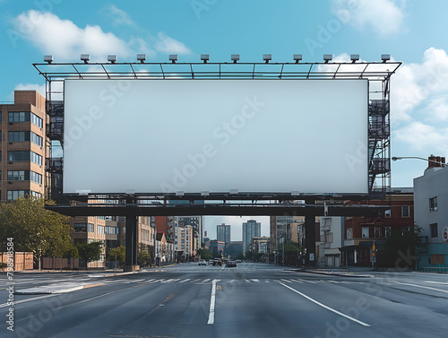 Billboard mockup image, large clean white surface, empty large advertising space, Bigboard © ZMD-Design