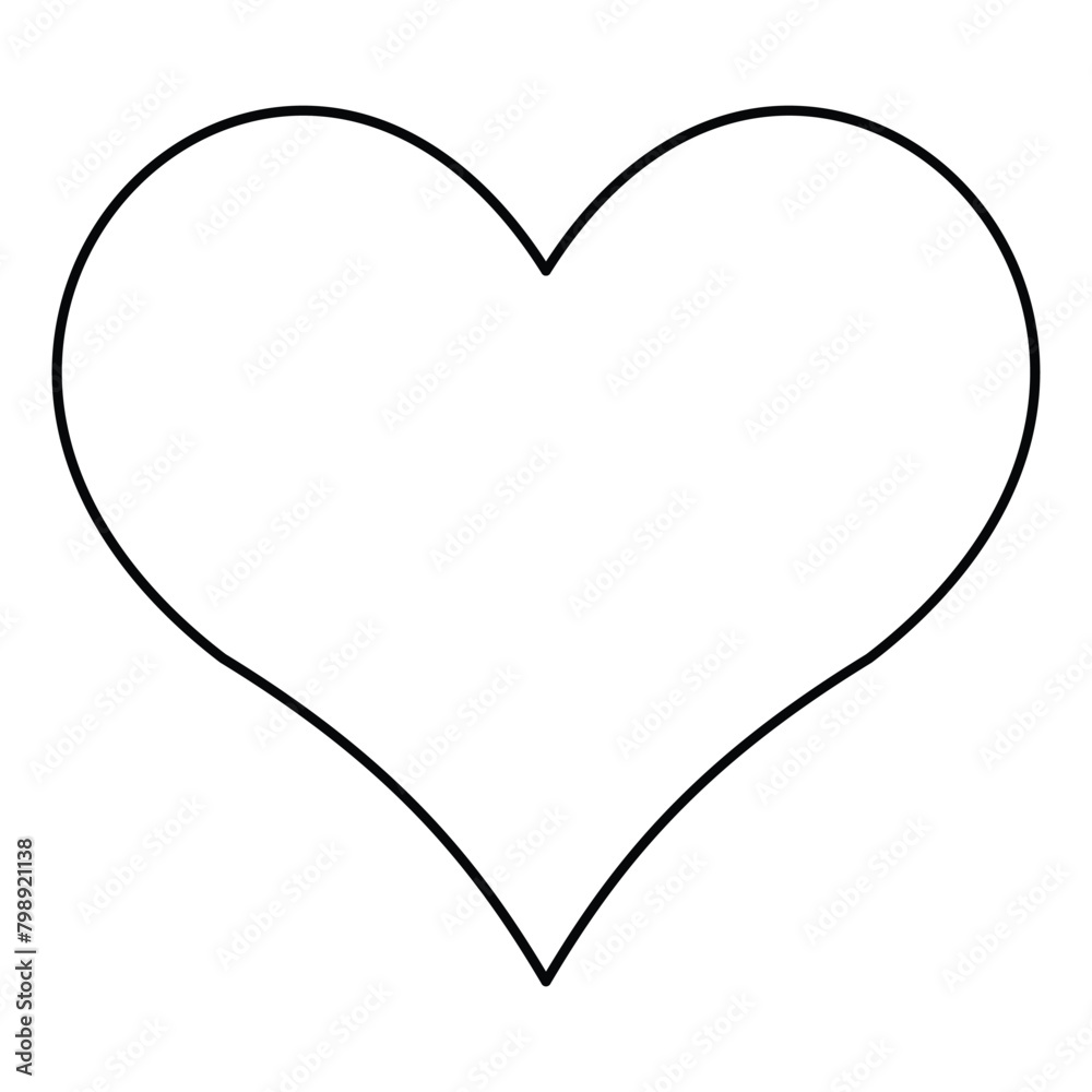 Love symbol. heart line icon, outline vector logo illustration, Isolated heart on a white background Love symbol. heart line icon, outline vector logo illustration, Isolated heart on a white background