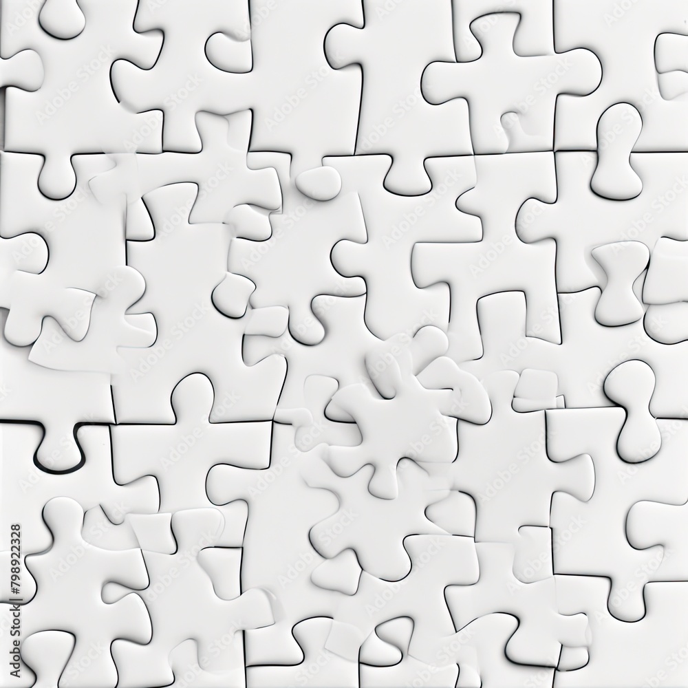 Top View Blank Jigsaw Puzzle Template Top View Blank Jigsaw Puzzle Template