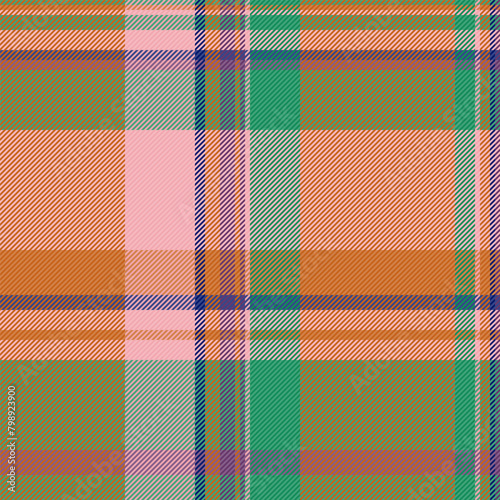 Check pattern textile of texture tartan plaid with a vector seamless fabric background.