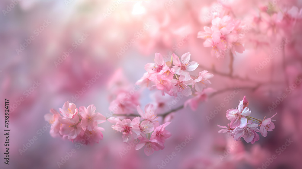This beautiful image captures the delicate pink cherry blossoms in full bloom, evoking a sense of renewal and the beauty of spring This beautiful image captures the delicate pink cherry blossoms in full bloom, evoking a sense of renewal and the beauty of spring