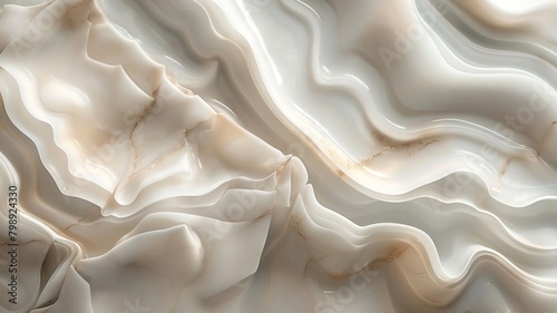off white color marble texture wavy abstract pattern background photo