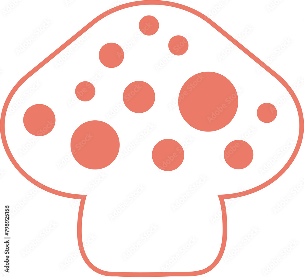 Fototapeta premium mushroom logo png