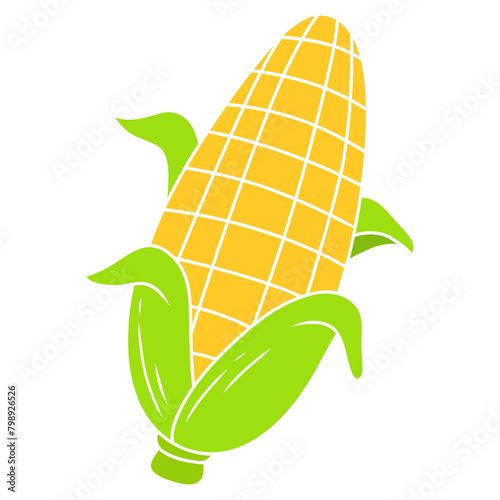 illustration of a corncob