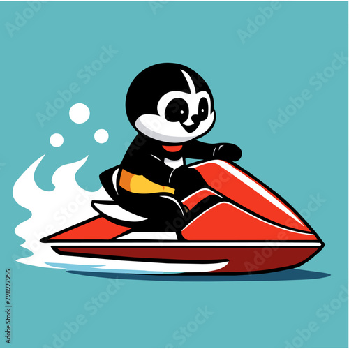 cute jet ski background art