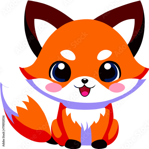 cute foxes high detailed