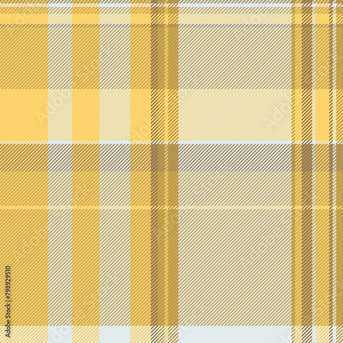 Drawing check fabric pattern, harvest textile vector texture. Net seamless tartan background plaid in amber and sterling silver colors.