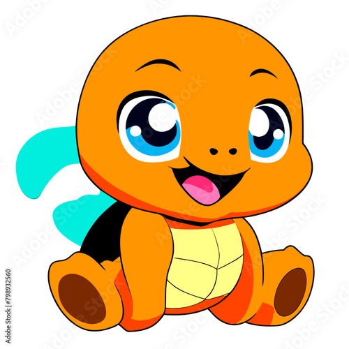 cute turtle clean high detailed