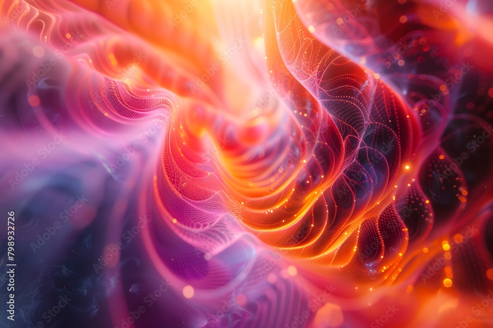 Sentient Consciousness in Vibrant Ethereal Energy Field - Abstract 3D Cosmic Visualization Sentient Consciousness in Vibrant Ethereal Energy Field - Abstract 3D Cosmic Visualization