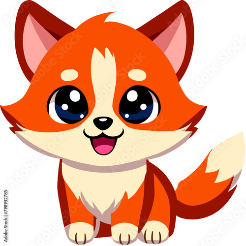cute wolf high detailed 