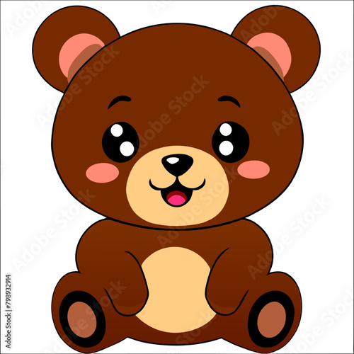 cute bear  clean high detailed