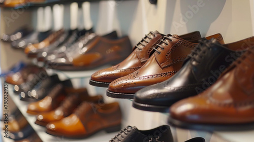 Fashion-forward men's footwear displayed amidst chic women's shoe selections online.