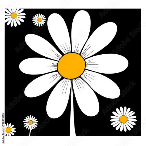 daisy cute background art
