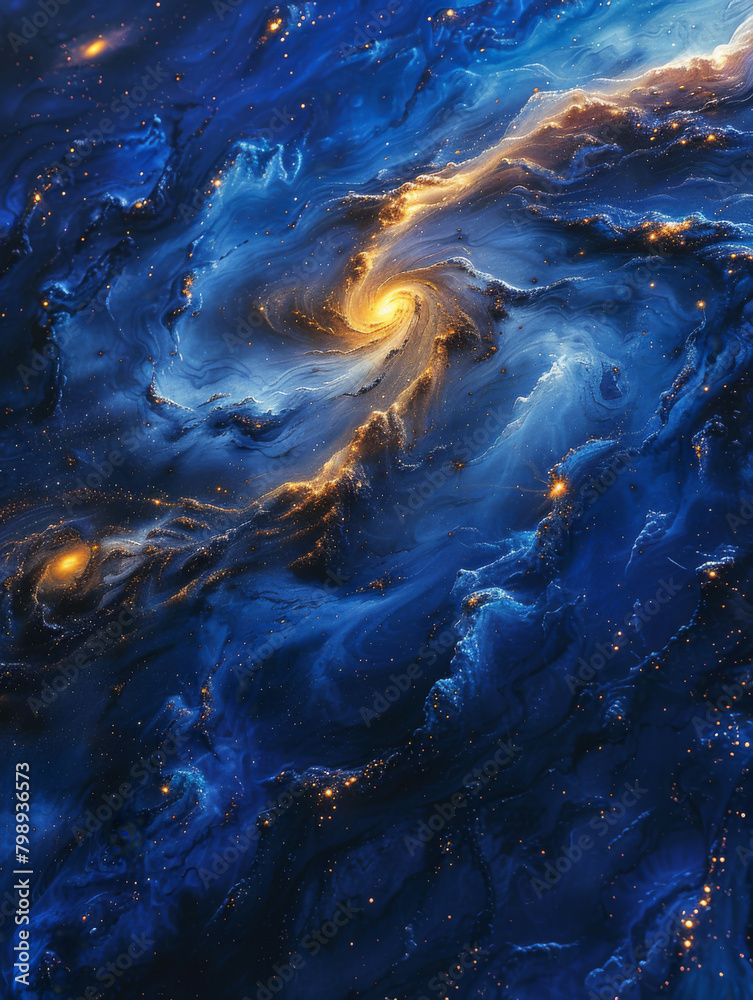 Galactic Cosmos Background Illustration Galactic Cosmos Background Illustration