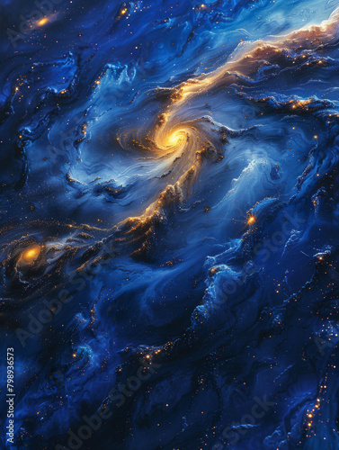 Galactic Cosmos Background Illustration