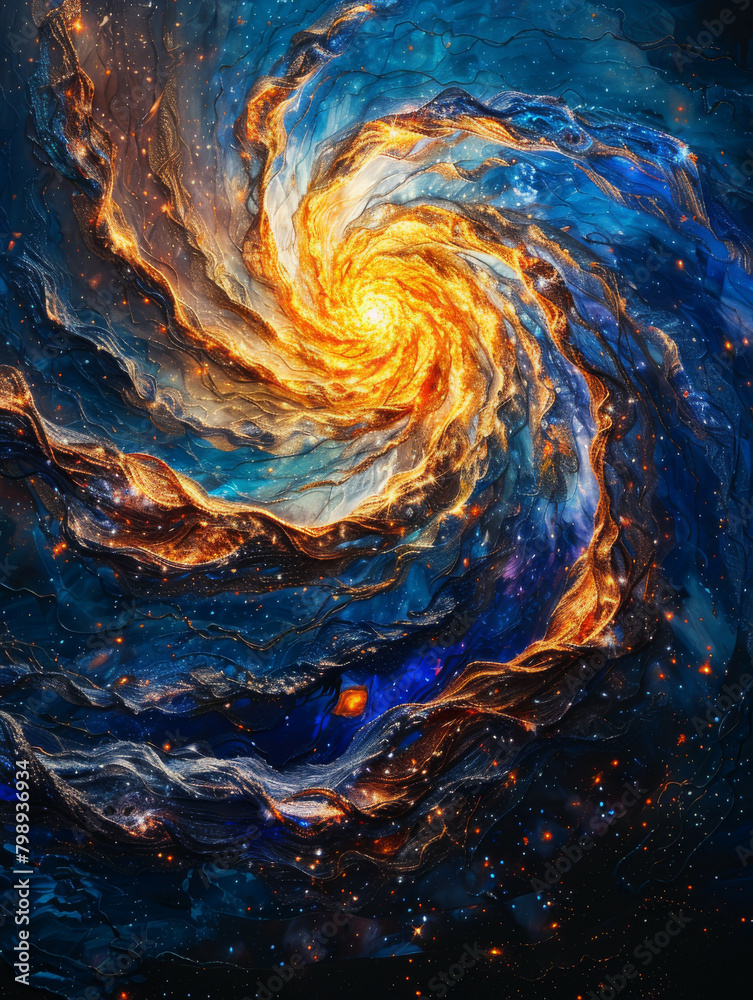 Galactic Cosmos Background Illustration Galactic Cosmos Background Illustration