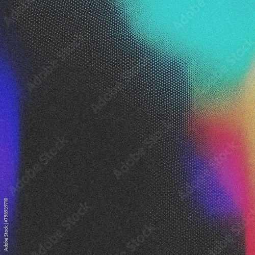 Abstract trendy colorful gradient noisy grain background texture