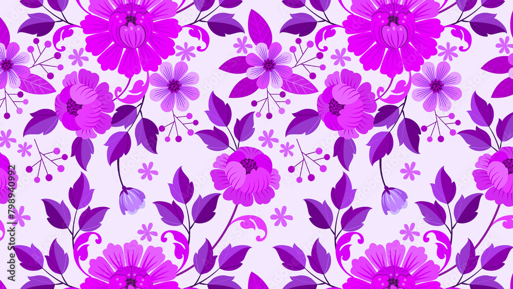 Seamless floral background. 