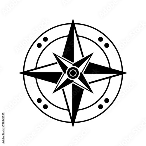 cardinal direction compass vector icon illustration