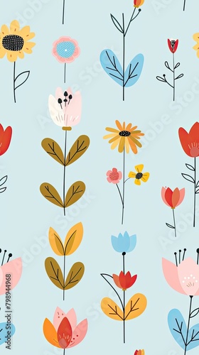 Whimsical Flower Patterns: Playful Designs to Brighten Any Surface 