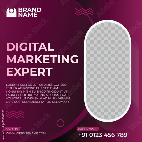 Vibrant Digital Marketing Export Instagram Template