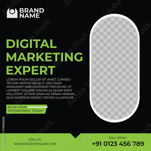 Vibrant Digital Marketing Export Instagram Template