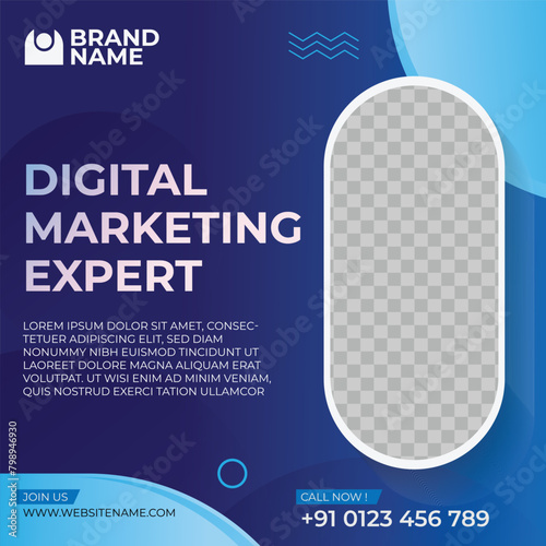 Vibrant Digital Marketing Export Instagram Template