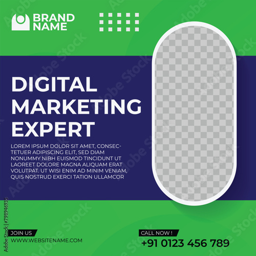 Vibrant Digital Marketing Export Instagram Template
