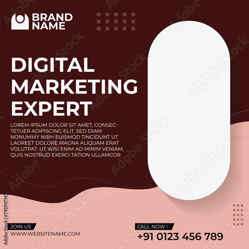 Vibrant Digital Marketing Export Instagram Template