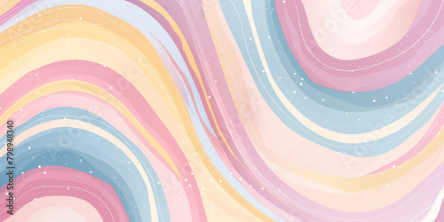 y2k cute coloful waves background photo