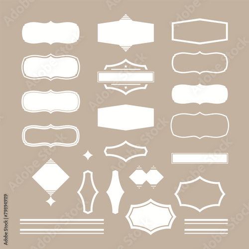 Heraldic Elements Set - Illustration