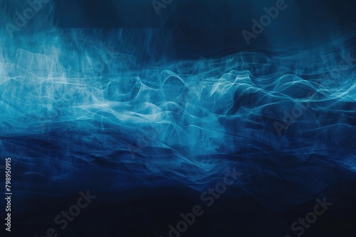 Blue Gradient Design. Abstract Illustration of Deep Water Background