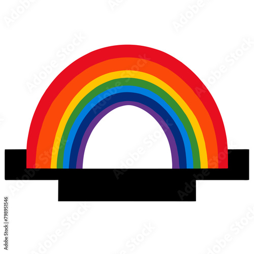 rainbow background art high