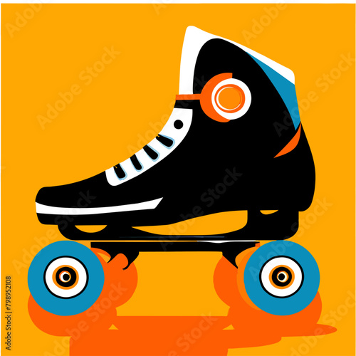 rollerblades background art